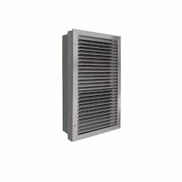 King Electric 2750W Electric Wall Heater w/ Thermostat, Disc & Relay, 120V, Silver
