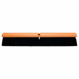 36" Black Plastic Floor Brush W/ 60" Handle