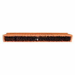 24" Brown Plastic Floor Brush w/60 in Handle