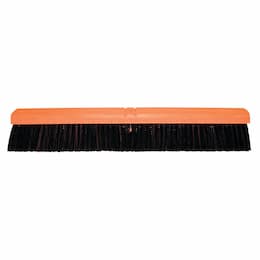 18" Red and Black Gauge Plastic Floor Brush