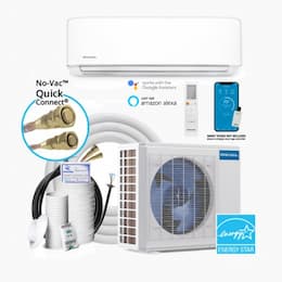 12000 BTU/H DIY Mini Split System, Single Zone, 25A, 115V