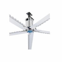 18-ft High Volume Industrial Fan, 2420 Sq Ft, 1 Ph, 5-Blade, 208V-230V