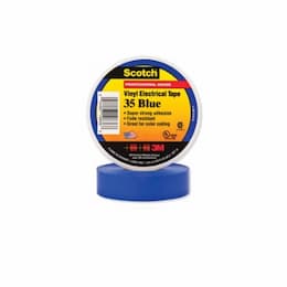 66-ft Scotch Electrical Color Coding Tape 35, 0.75-in Diameter, Blue