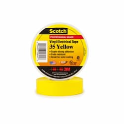 66-ft Scotch Electrical Color Coding Tape 35, 0.75-in Diameter, Yellow