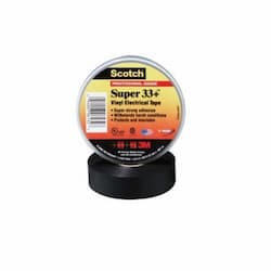 3M 20-ft Scotch Super 33+ Vinyl Electrical Tape, 0.75-in Diameter, Black