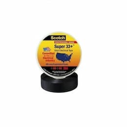 3M 52-ft Scotch Super 33+ Vinyl Electrical Tape, 0.75-in Diameter, Black