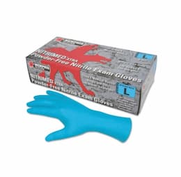 Memphis Glove Blue Medium Powder Free Disposable Nitrile Gloves