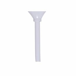 30-in Down Rod for Matthews-Gerbar Fans, Gloss White   