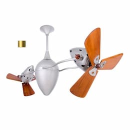 48-in 96W Ar Ruthiane Ceiling Fan, AC, 3-Speed, 6-Wood Blades, Brushed Brass