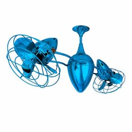 46-in 103W Ar Ruthiane Ceiling Fan, AC, 3-Speed, 6-Metal Blades, Light Blue