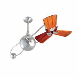 40-in 52W Brisa 2000 Ceiling Fan, AC, 3-Speed, 3-Wood Blades, Polished Chrome