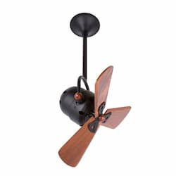 16-in 47W Bianca Direcional Ceiling Fan, AC, 3-Speed, 3-Wood Blades, Black Nickel