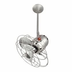 13-in 49W Bianca Direcional Ceiling Fan, AC, 3-Speed, 3-Metal Blades, Brushed Nickel