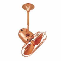 13-in 49W Bianca Direcional Ceiling Fan, AC, 3-Speed, 3-Metal Blades, Brushed Copper