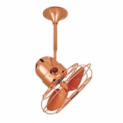 13-in 49W Bianca Direcional Ceiling Fan, AC, 3-Speed, 3-Metal Blades, Polished Copper