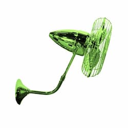 13-in 49W Bruna Parede Wall Fan, AC, 3-Speed, 3-Metal Blades, Light Green