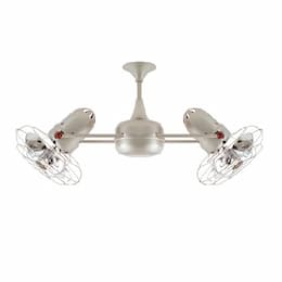 39-in 103W Duplo Dinamico Ceiling Fan, AC, 3-Speed, 6-Metal Blades, Brushed Nickel