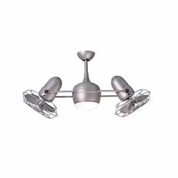 39-in 80W Dagny Ceiling Fan w/Light Kit, AC, 3-Speed, 6-Metal Blades, Brushed Nickel