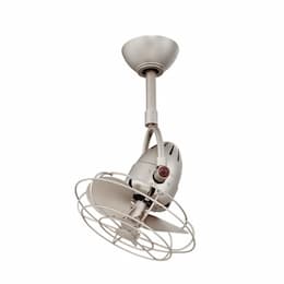 Matthews Fan 13-in 46W Diane Ceiling Fan w/Remote, AC, 3-Speed, 3-Metal Blades, Brushed Nickel