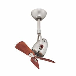 16-in 51W Diane Ceiling Fan w/Remote, AC, 3-Speed, 3-Wood Blades, Brushed Nickel