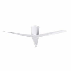 56-in 33W Eliza-H Ceiling Fan w/Remote, DC, 6-Speed, 3-Gloss White Blades, Gloss White