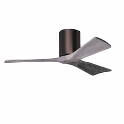 42-in 17W Irene Ceiling Fan, DC, 6-Speed, 3-Barn Wood Blades, Brushed Bronze