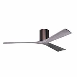 60-in 32W Irene Ceiling Fan, DC, 6-Speed, 3-Barn Wood Blades, Brushed Bronze