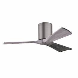 42-in 17W Irene-3H Flush Mount Ceiling Fan, Barn Wood Blades, Pewter