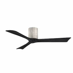 52-in 32W Irene Ceiling Fan, DC, 6-Speed, 3-Black Blades, Barn Wood