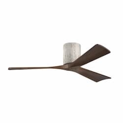 52-in 32W Irene Ceiling Fan, DC, 6-Speed, 3-Walnut Blades, Barn Wood