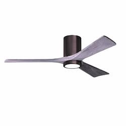 52-in 32W Irene-3H Ceiling Fan w/ Light Kit, Barn Wood Blades, Bronze