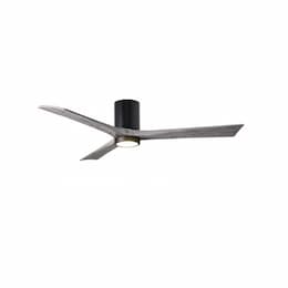 42-in 17W Irene-3HLK Ceiling Fan w/Light, DC, 6-Speed, 3-Barn Wood Blades, Matte Black