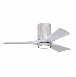 42-in 17W Irene-3H Ceiling Fan w/ Light Kit, White Blades, Barn Wood