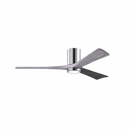 42-in 17W Irene-3HLK Ceiling Fan w/Light, DC, 6-Speed, 3-Barn Wood Blade, Polished Chrome