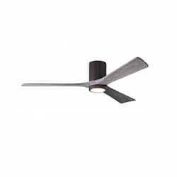 52-in 32W Irene-3HLK Ceiling Fan w/Light, DC, 6-Speed, 3-Barn Wood Blade, Textured Bronze