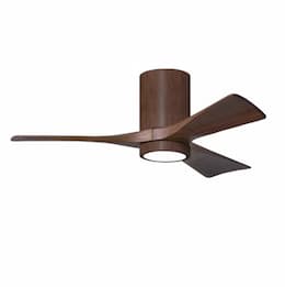 42-in 17W Irene-3H Ceiling Fan w/ Light Kit, Walnut Blades, Walnut