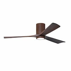 60-in 30W Irene-3H Ceiling Fan w/ Light Kit, Walnut Blades, Walnut