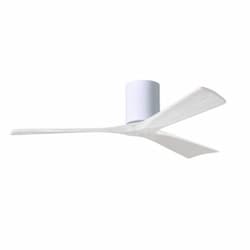 52-in 32W Irene Ceiling Fan, DC, 6-Speed, 3-White Blades, White