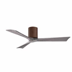 52-in 32W Irene Ceiling Fan, DC, 6-Speed, 3-Barn Wood Blades, Walnut