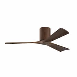 52-in 32W Irene Ceiling Fan, DC, 6-Speed, 3-Walnut Blades, Walnut