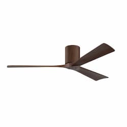 60-in 32W Irene Ceiling Fan, DC, 6-Speed, 3-Walnut Blades, Walnut