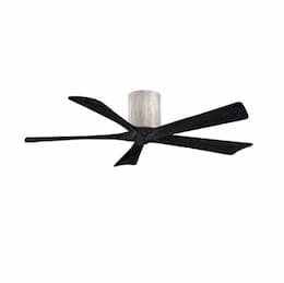 52-in 31W Irene Ceiling Fan, DC, 6-Speed, 5-Black Blades, Barn Wood