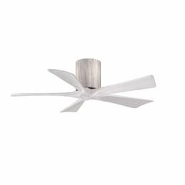 60-in 31W Irene Ceiling Fan, DC, 6-Speed, 5-White Blades, Barn Wood