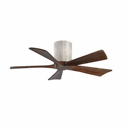 42-in 25W Irene Ceiling Fan, DC, 6-Speed, 5-Walnut Blades, Barn Wood