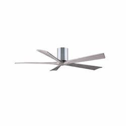 42-in 25W Irene-5H Ceiling Fan w/Remote, DC, 6-Speed, 5-Barn Wood Blades, Polished Chrome