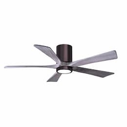 52-in 31W Irene-5H Ceiling Fan w/ Light Kit, Barn Wood Blades, Bronze