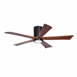 52-in 31W Irene-5H Ceiling Fan w/ Light Kit, Walnut Blades, Bronze