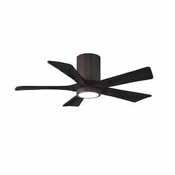Matthews Fan 60-in 31W Irene Ceiling Fan w/ LED Light Kit, DC, 6-Speed, 5-Black Blades, Bronze