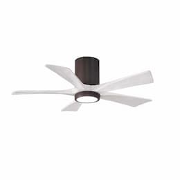 Matthews Fan 60-in 31W Irene Ceiling Fan w/ LED Light Kit, DC, 6-Speed, 5-White Blades, Bronze