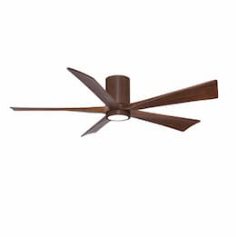 60-in 30W Irene-5H Ceiling Fan w/ Light Kit, Walnut Blades, Walnut